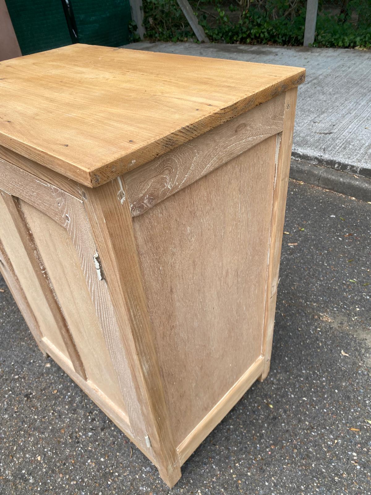 19th-century solid oak Parisian jam cabinet