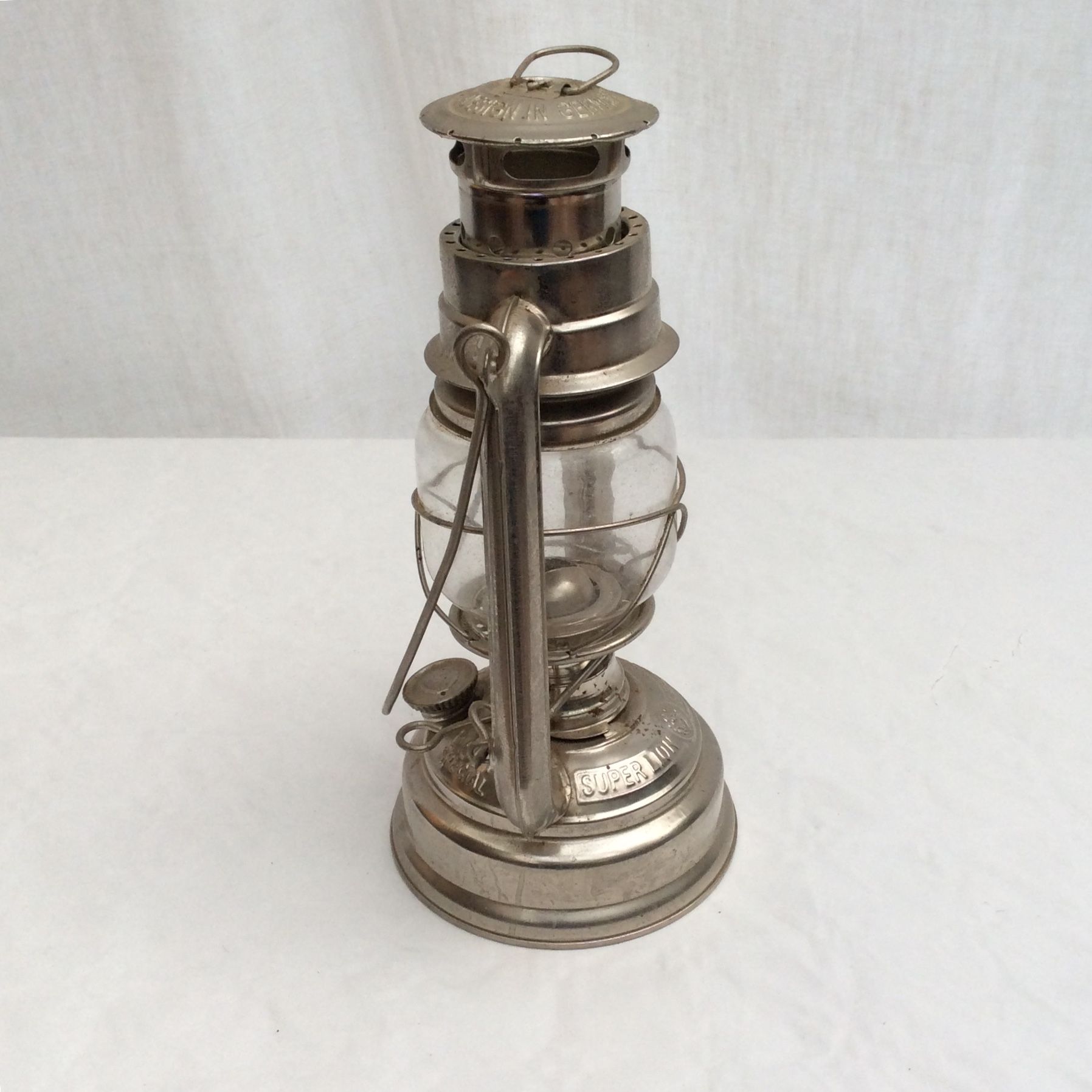 Old kerosene lamp lantern design W.Germany numbered dimension: height -26cm- L-15,5cm-