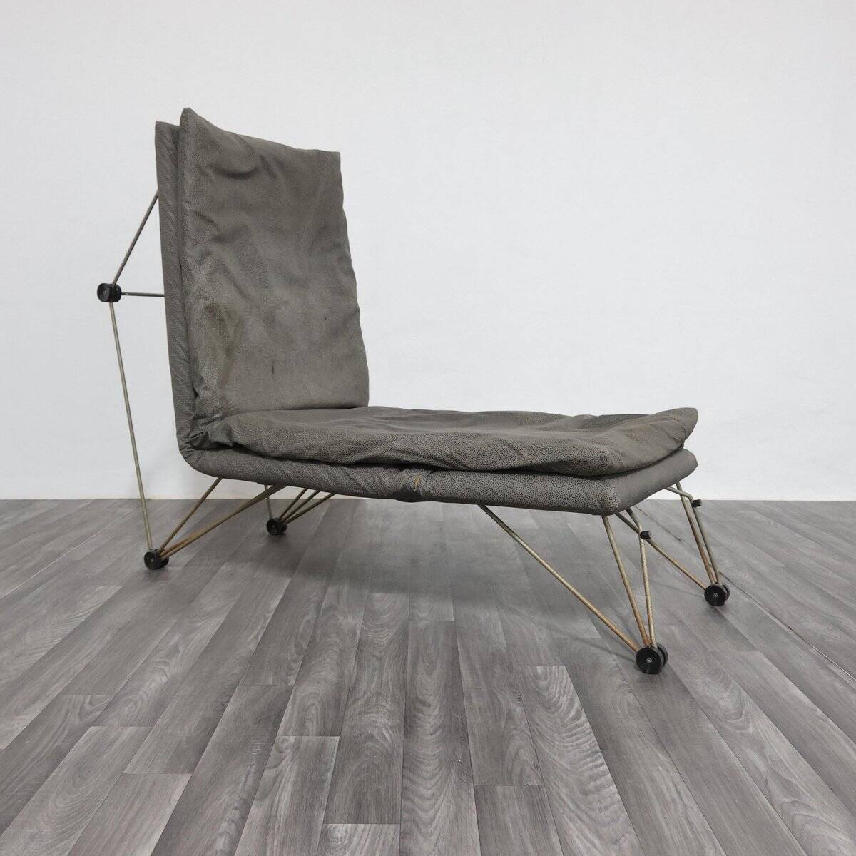 Postmodern Geometric Lounge Chair, 1980s