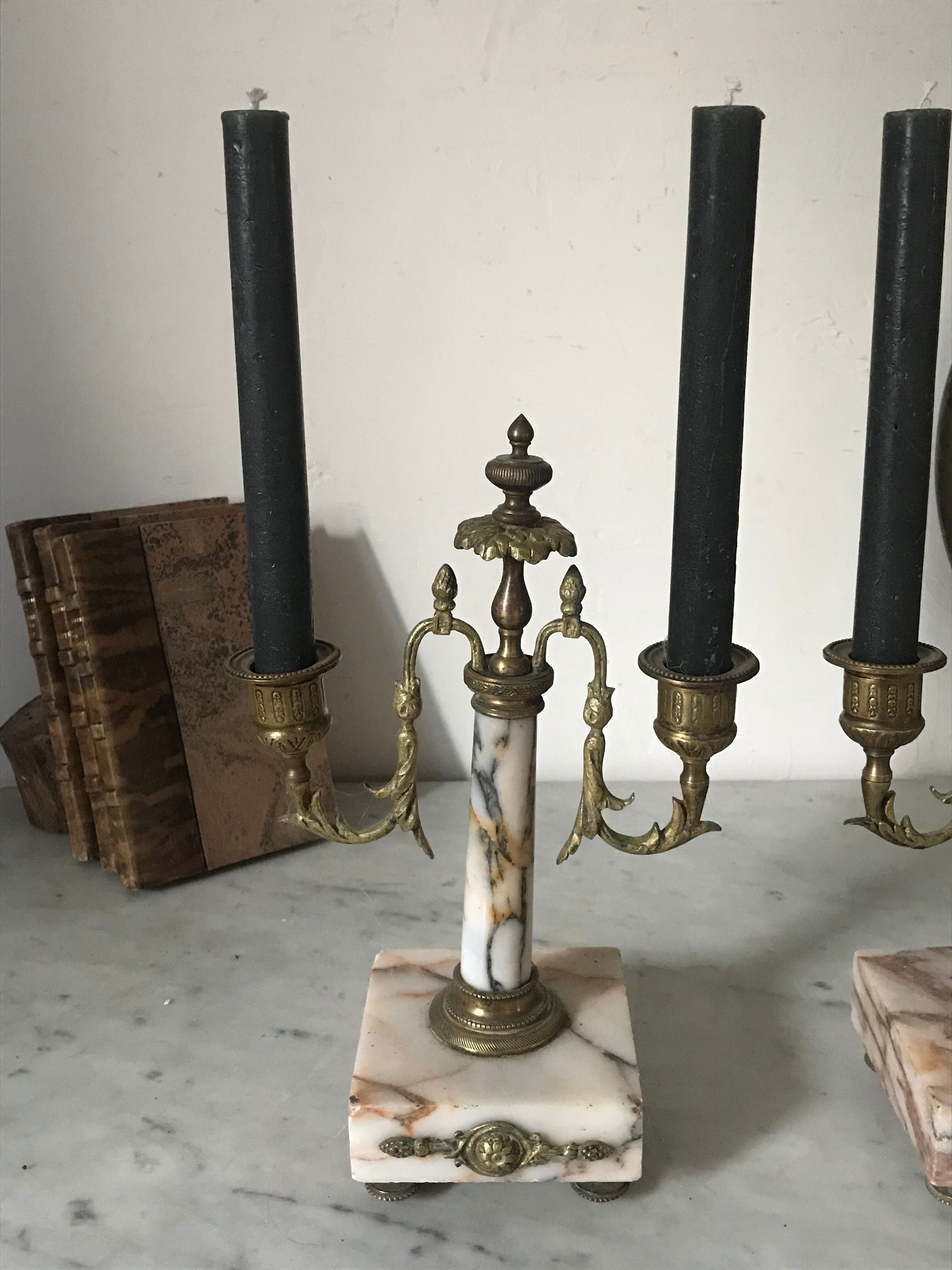 Pair of Napoleon III candlesticks