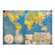 School map of the world / political and physical planisphere 60s