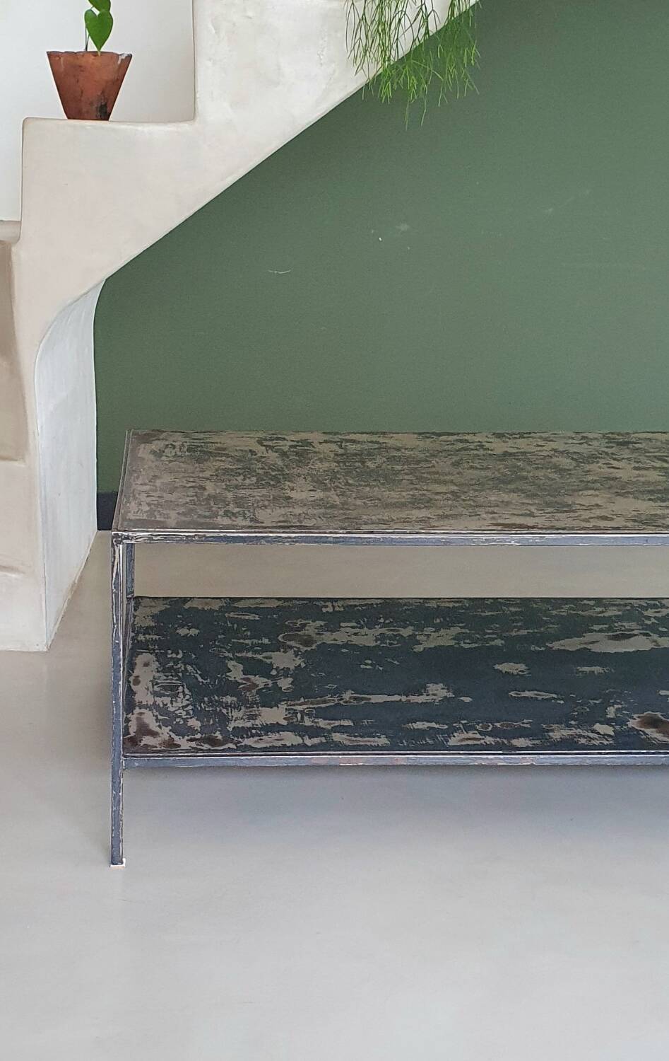 Industrial coffee table