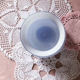 Blue opaline ball vase