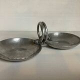 Hammered aluminium serving platter buenilum