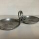 Hammered aluminium serving platter buenilum