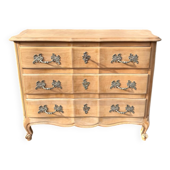 Louis XV chest of drawers in raw wood