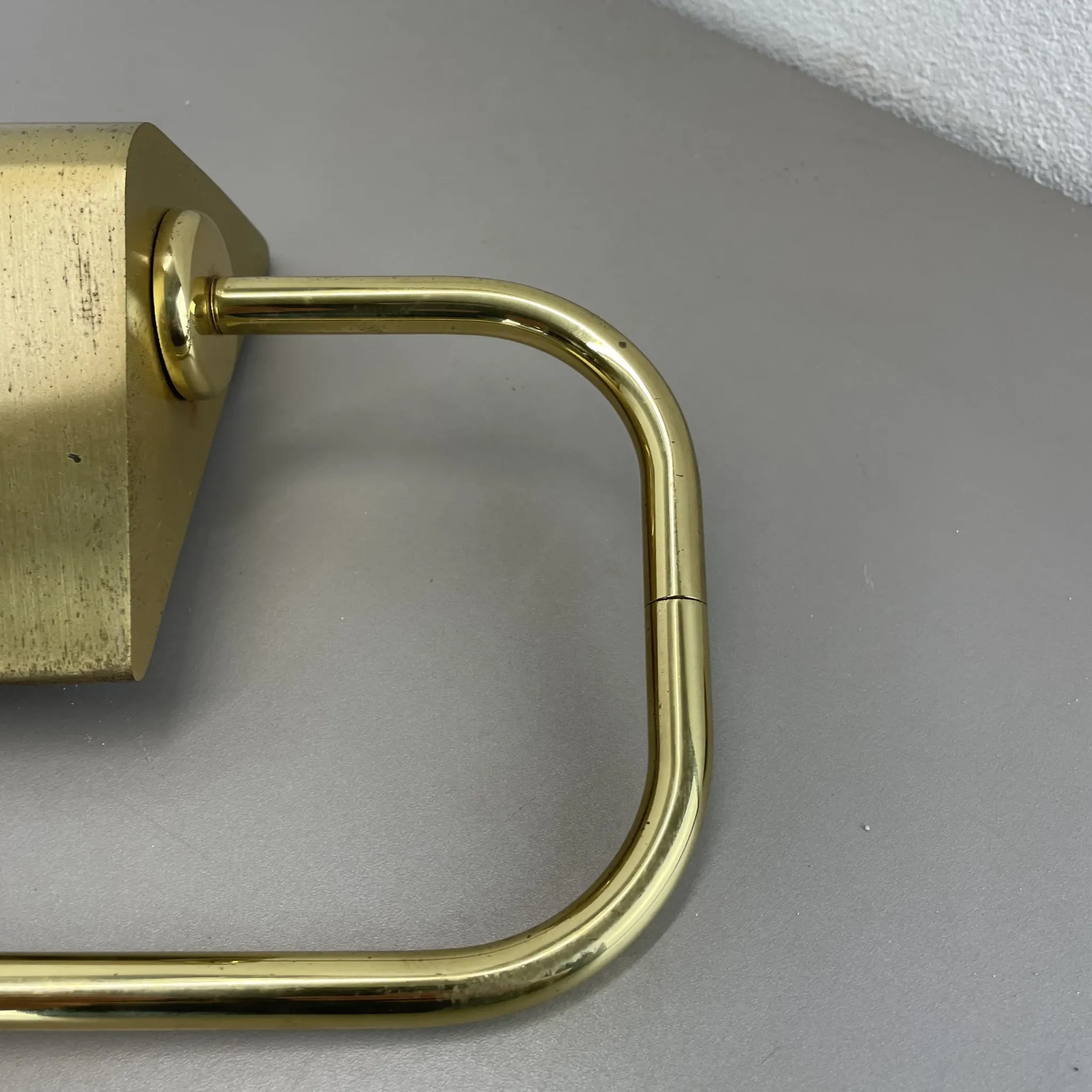 Large 69 cm Long Brass Wall Light "SWING ARM" by Florian Schulz, Germany, 1970s