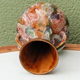 Vallauris vase, enameled ceramic