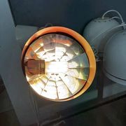4 lampes suspensions Space Age blanches Philips 201-110, années 1970