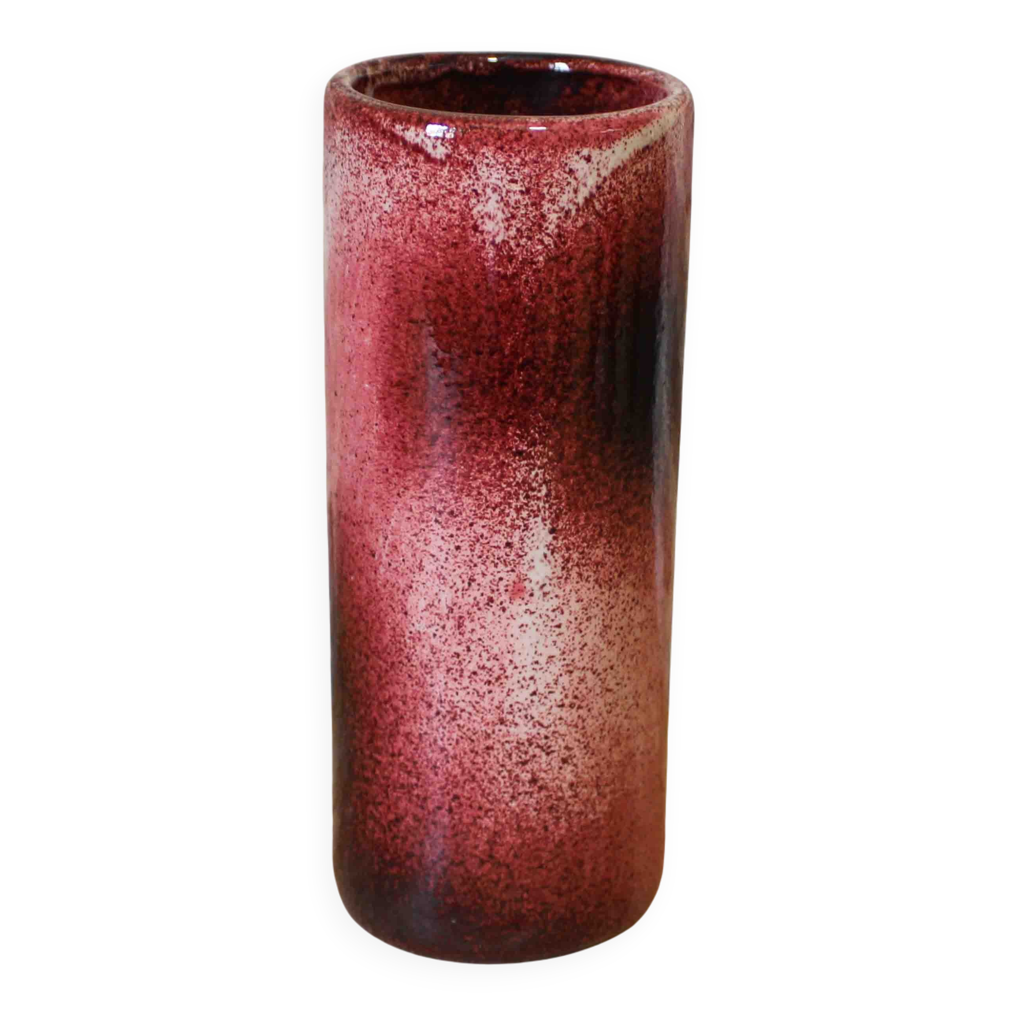 Idlas glazed ceramic cylinder vase