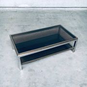 Hollywood Regency Flaminia Two Tier Coffee Table, France, 1970s