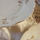 10 assiettes dessert porcelaine xixème