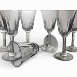 7 crystal wine glasses Saint Louis model Cerdagne
