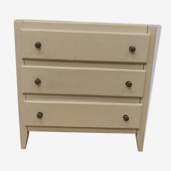 Chest of drawers white wood