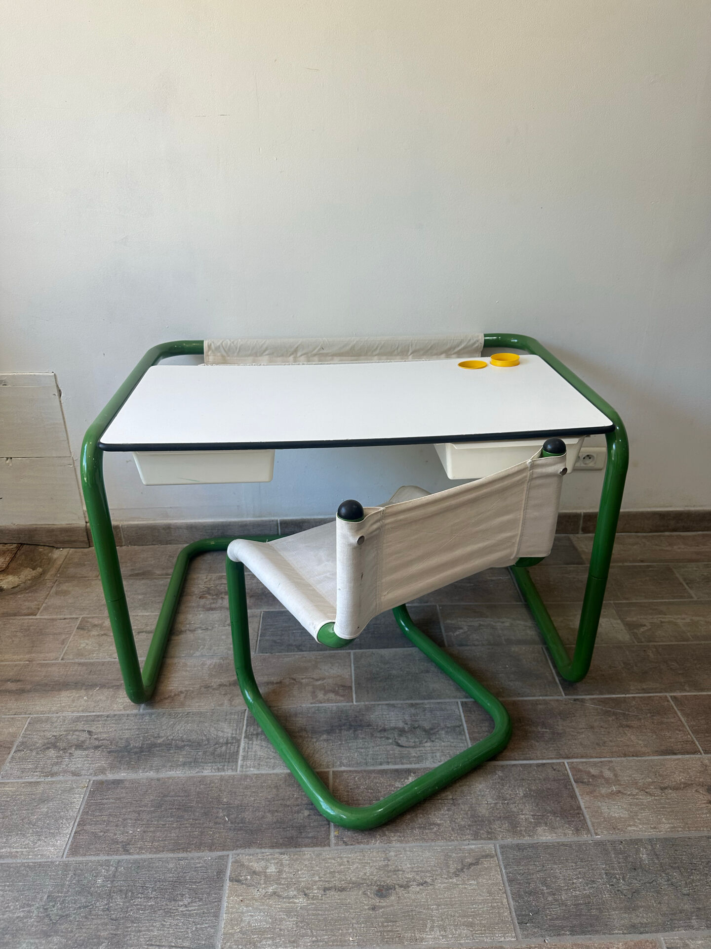 Bureau et chaise Marc Berthier 70s