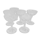 Set of 6 champagne glasses