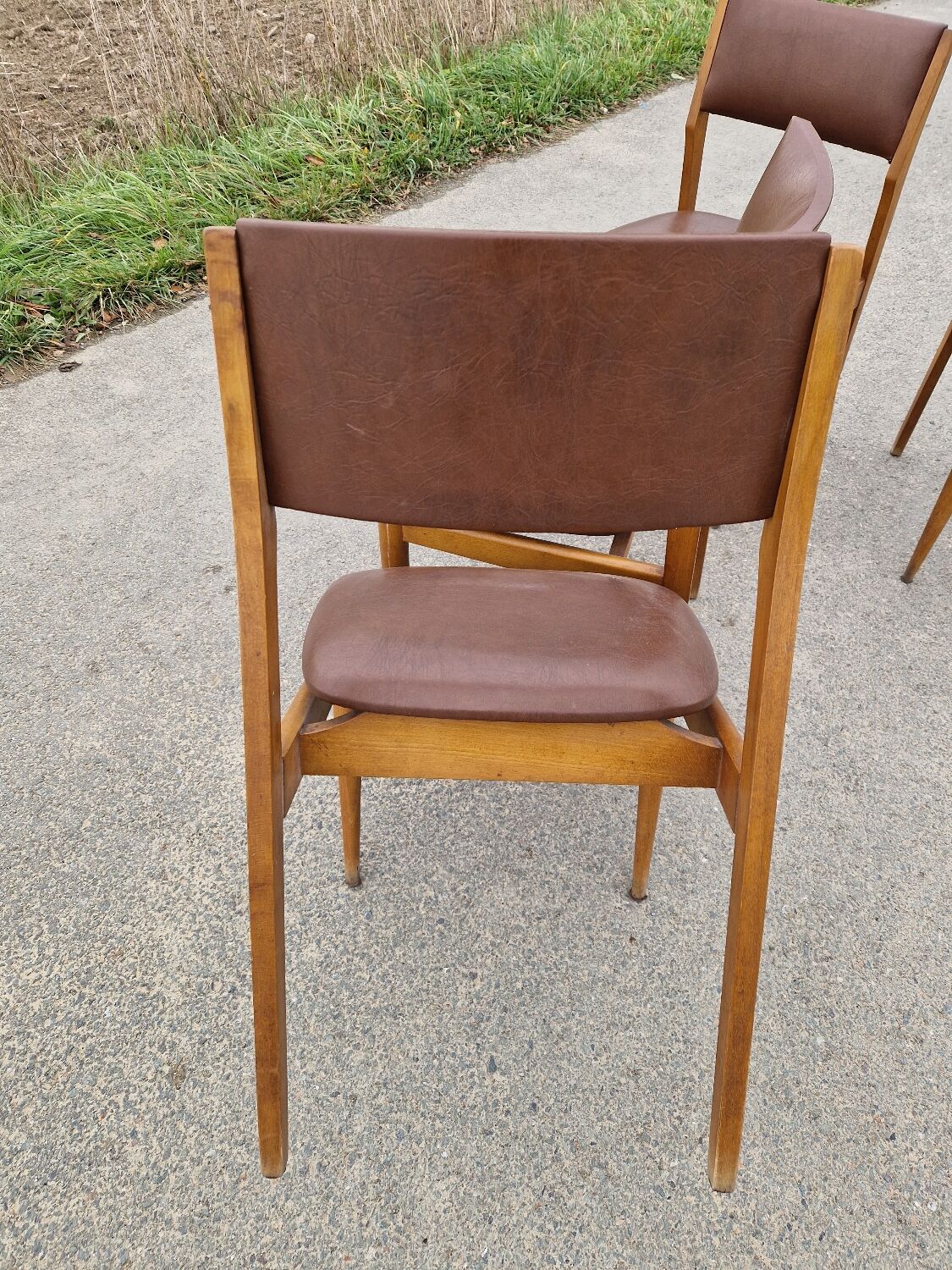Set of 4 vintage Scandinavian chairs
