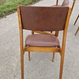 Set of 4 vintage Scandinavian chairs