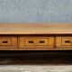Very large English style coffee table in walnut from the 20th century
