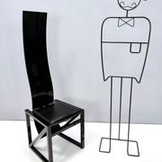 This chair from the EDO series was designed by the Japanese architect Kisho Kurokawa in the 1980s an