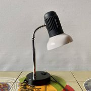 Vintage Massive white and black desk lamp - 1970s