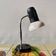 Lampe de bureau vintage Massive blanche et noire  - 1970