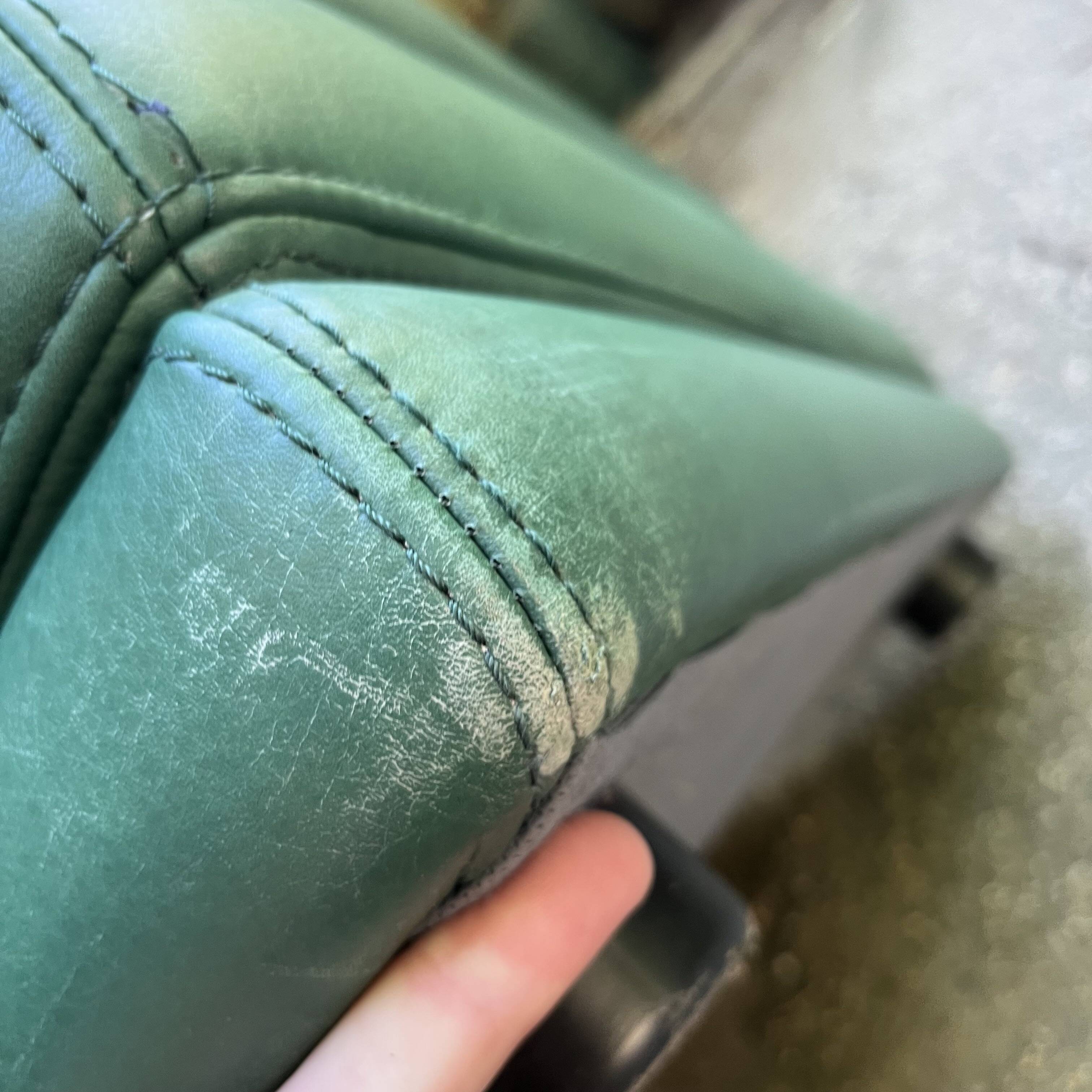 Roche Bobois living room green leather made in Italy