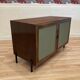 Commode palissandre et métal design 1950