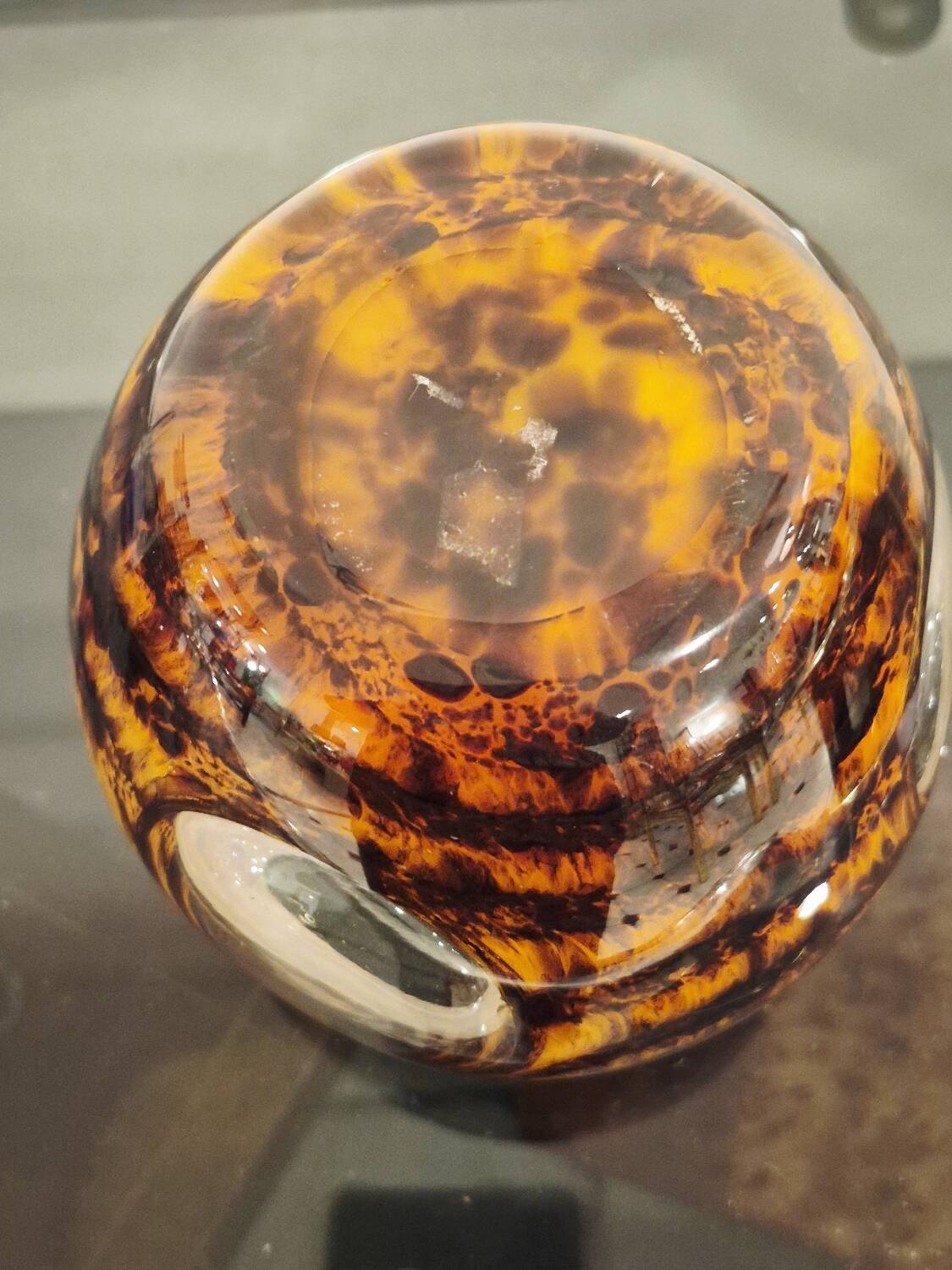 Vintage ovoid vase multi-layered Missoni Italy