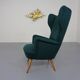 French Kvadrat Tonica Wingback Chair, 1950s