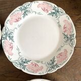 Keller and Guerin Luneville iron earth dessert plates, Rolan model