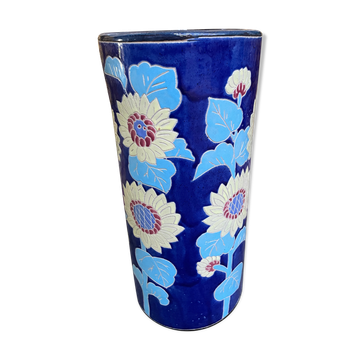 Umbrella holder in faience