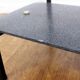 Vintage glass and metal coffee table 1970