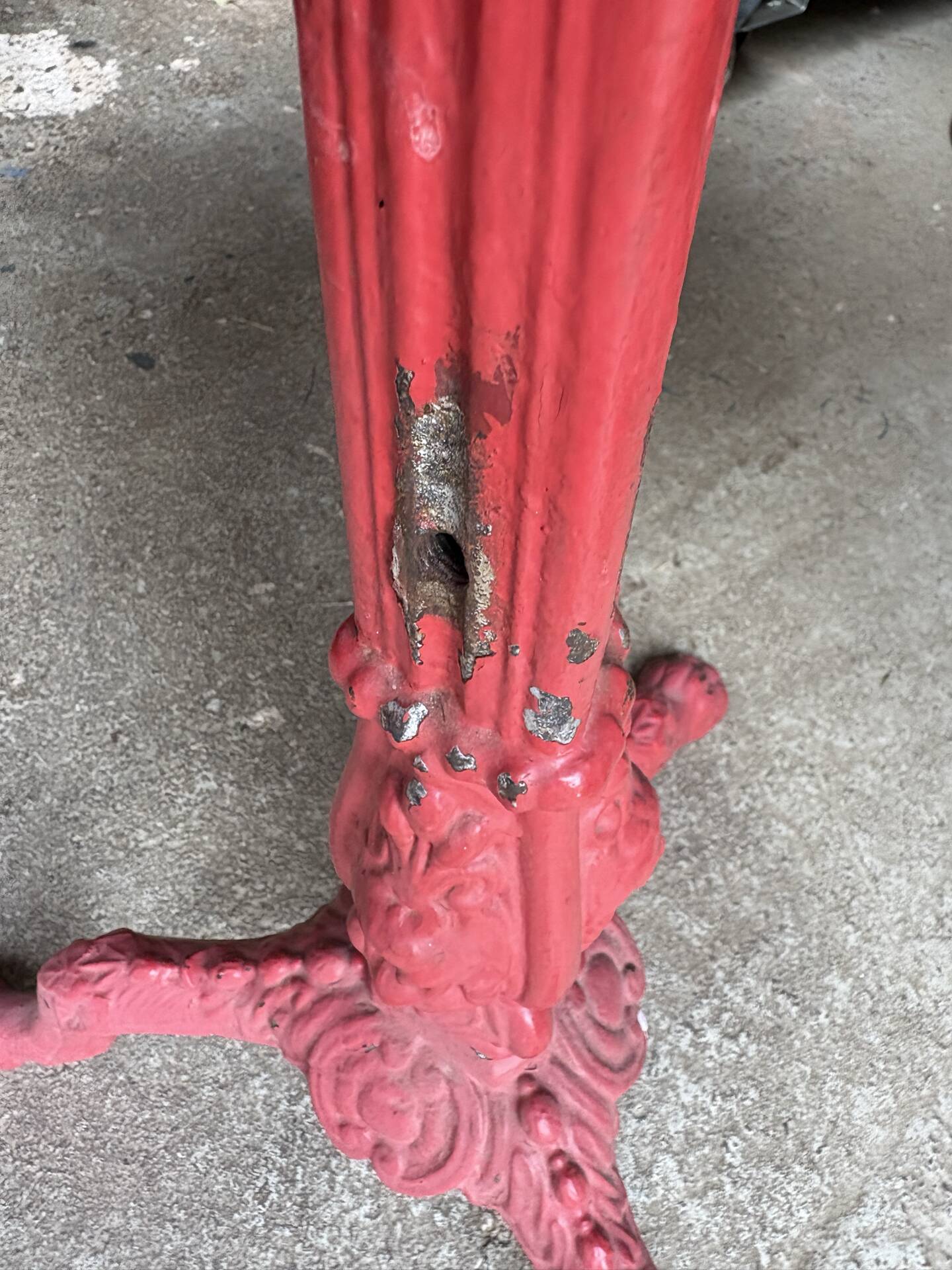 Bistro table, 19th century cast iron