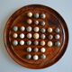 Solitaire game in exotic wood and semi-precious stones