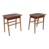 Set of 2 teak bedside tables, Sweden, 1960