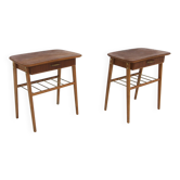 Set of 2 teak bedside tables, Sweden, 1960