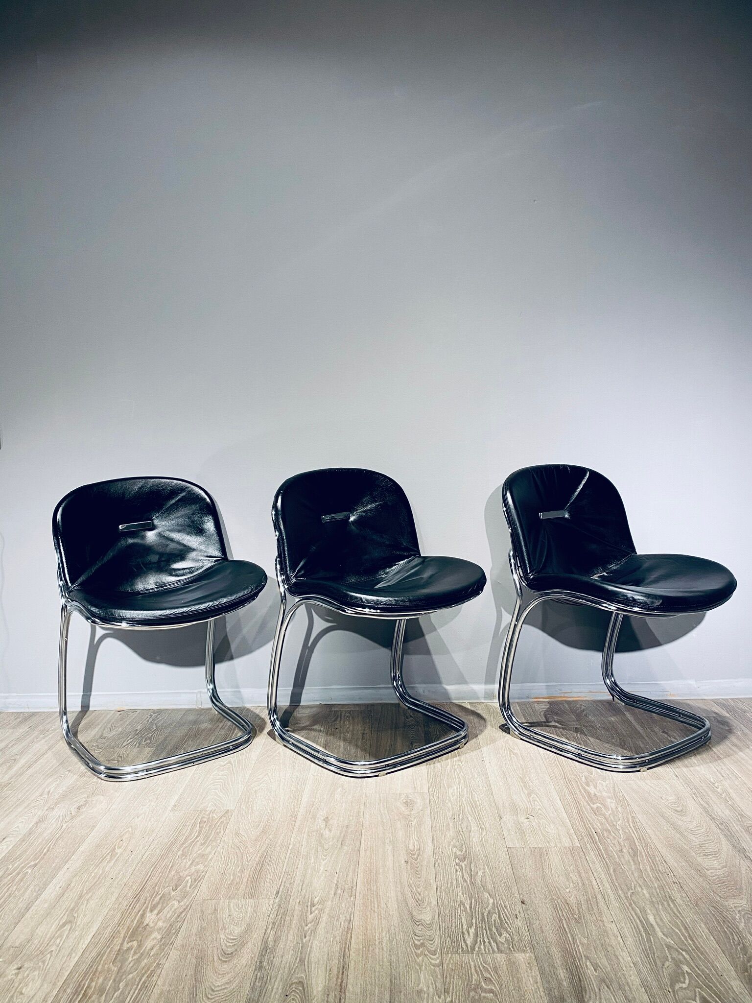 Chair Sabrina Chrome Curie Italy Vintage 1970'