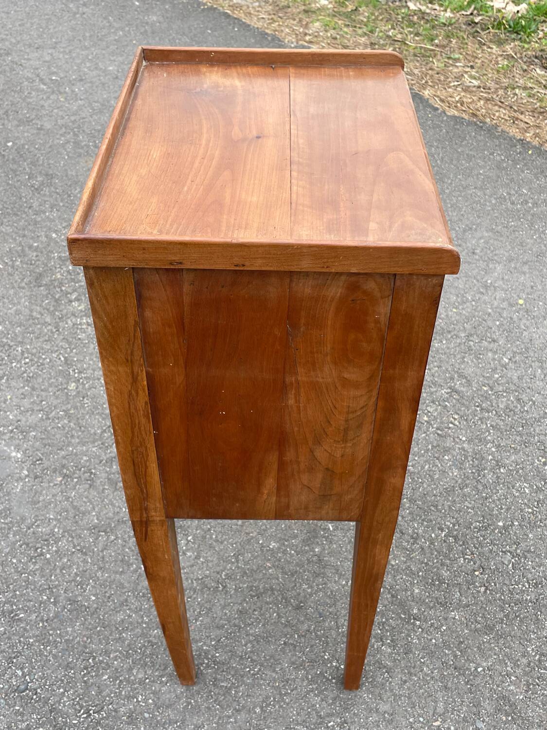 Classic solid wood bedside table