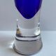 Blue glass vase