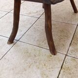 Vintage Brutalist Elm Coffee Table