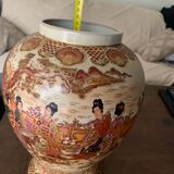 Large numbered Asian vase