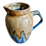 Pichet Metenier fin 19e céramique bleue