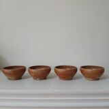 Set of 4 small stoneware bowls