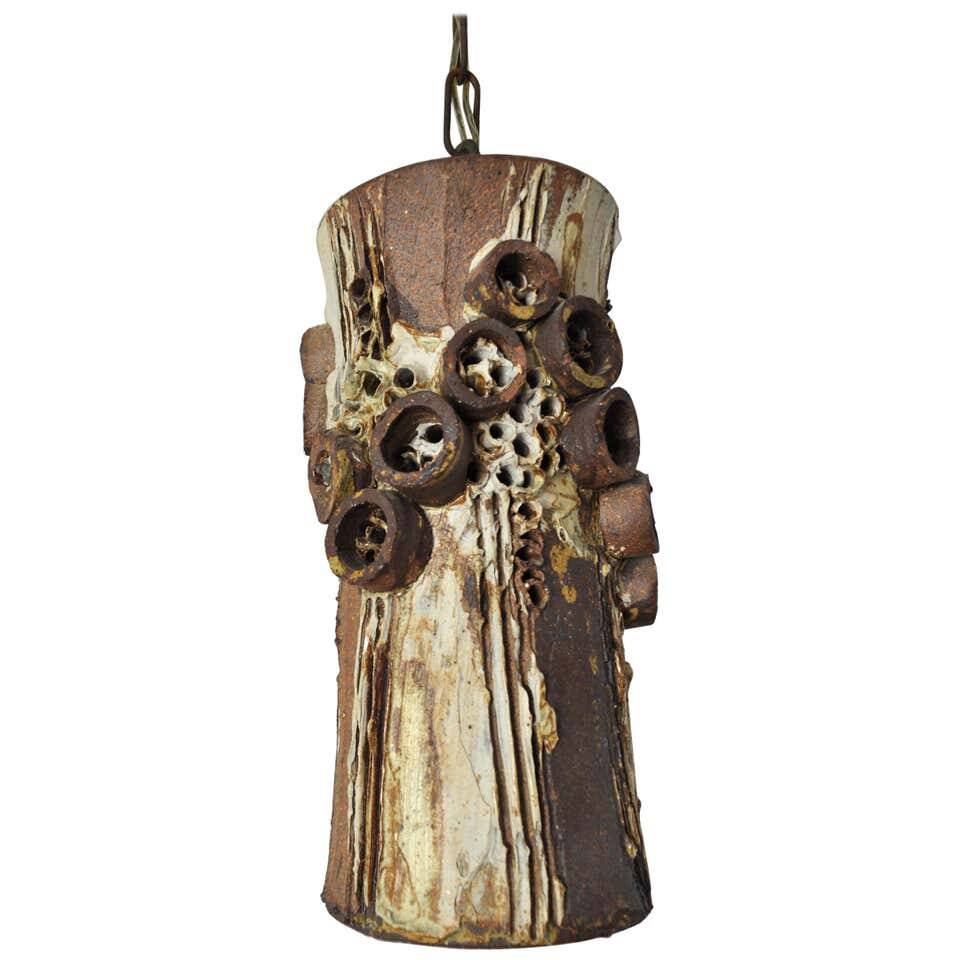 Danish Ceramic Pendant by Bodil Marie Nielsen