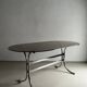 Chrome smoked glass dining table | Italy | 1970s