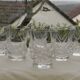 Set of 6 crystal liqueur glasses by daum. sorcy model.
