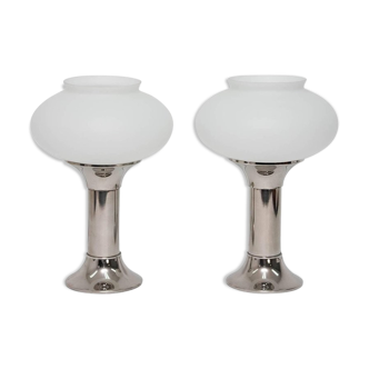 VEB Narva 1960s table lamps pair