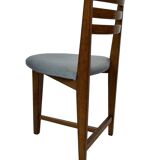 Vintage rare three-legged dining chair 1960s oak heart chair