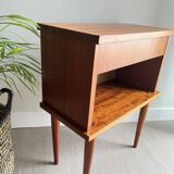 Bedside table vintage feet compass